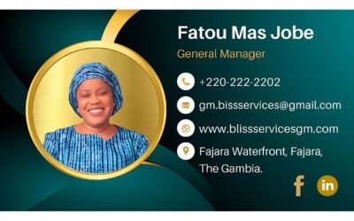 Bliss Services GM Business Card