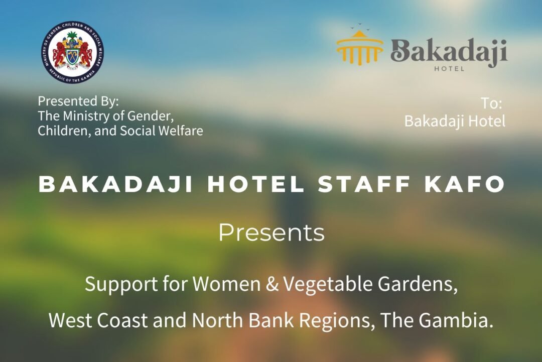 Support for Women & Vegetable Gardens Presentation from The Ministry of Gender, Children and Social Welfare of The Gambia