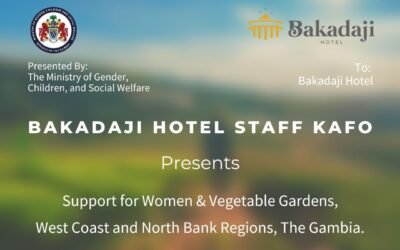 Support for Women & Vegetable Gardens Presentation from The Ministry of Gender, Children and Social Welfare of The Gambia