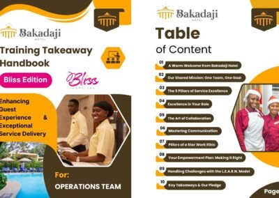 Bakadaji Hand Book For Staff After Enhancing Guest Experience & Exceptional Service Delivery Training