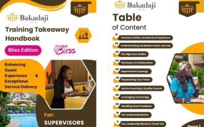 Bakadaji Hand Book For Supervisors After Enhancing Guest Experience & Exceptional Service Delivery Training
